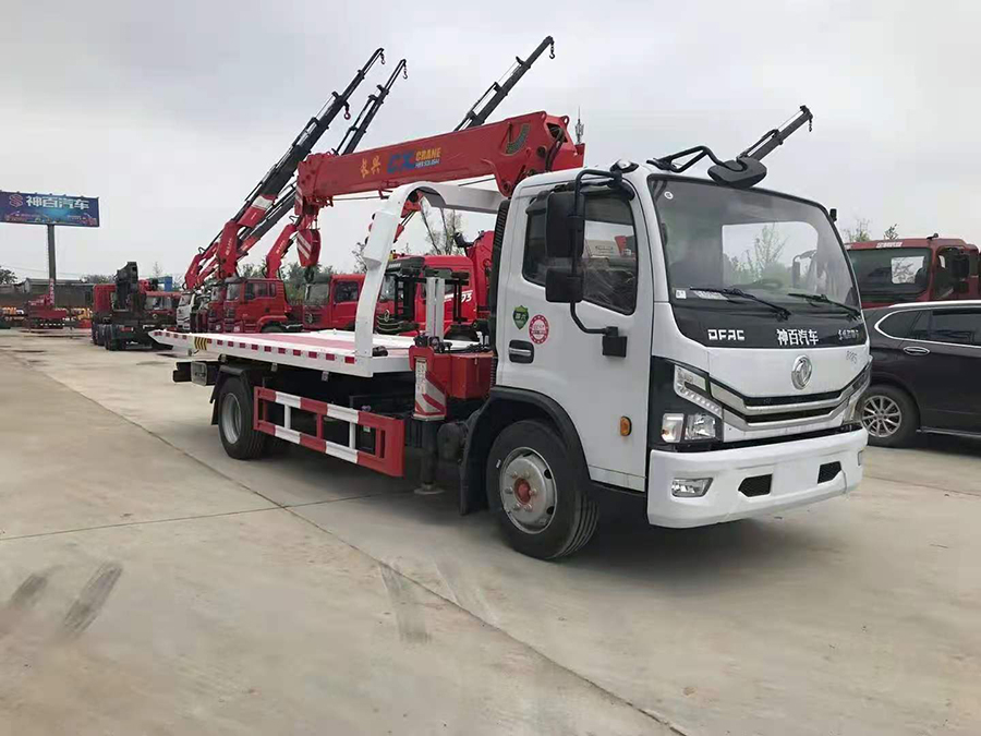 國六上京牌 東風多利卡清障車帶吊